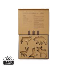 Vue VINGA Set de 5 grands emporte-pièces Nordic de couleur gris| Krokrodeal