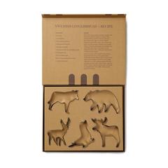 Vue VINGA Set de 5 grands emporte-pièces Nordic de couleur gris| Krokrodeal