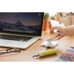Vue Station de chargement à induction 5W avec 2 ports USB de couleur blanc| Krokrodeal