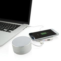 Vue Station de chargement à induction 5W avec 2 ports USB de couleur blanc| Krokrodeal