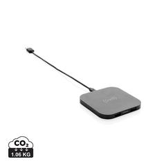 Station de chargement à induction 5W avec 2 ports USB publicitaire pas cher