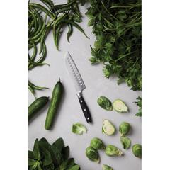 Vue VINGA Couteau Santoku Kaiser de couleur gris| Krokrodeal