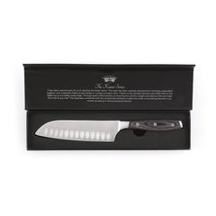 Vue VINGA Couteau Santoku Kaiser de couleur gris| Krokrodeal