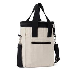 Vue VINGA Tote bag isotherme en toile recyclée AWARE™ Volonne de couleur blanc| Krokrodeal