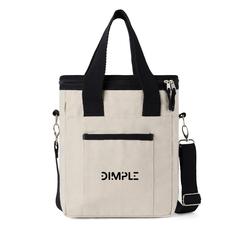 Vue VINGA Tote bag isotherme en toile recyclée AWARE™ Volonne de couleur blanc| Krokrodeal