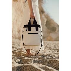 Vue VINGA Tote bag isotherme en toile recyclée AWARE™ Volonne de couleur blanc| Krokrodeal