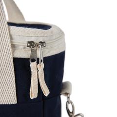 Vue VINGA Tote bag isotherme en toile recyclée AWARE™ Volonne de couleur bleu| Krokrodeal