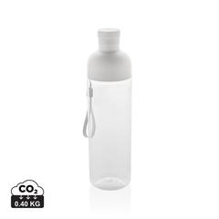 Vue Bouteille d'eau étanche 600ml en rPET RCS Impact de couleur blanc| Krokrodeal