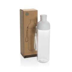 Vue Bouteille d'eau étanche 600ml en rPET RCS Impact de couleur blanc| Krokrodeal