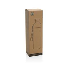 Vue Bouteille d'eau étanche 600ml en rPET RCS Impact de couleur blanc| Krokrodeal