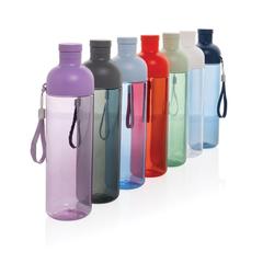 Vue Bouteille d'eau étanche 600ml en rPET RCS Impact de couleur blanc| Krokrodeal