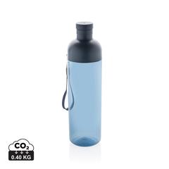 Vue Bouteille d'eau étanche 600ml en rPET RCS Impact de couleur bleu| Krokrodeal