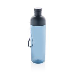 Vue Bouteille d'eau étanche 600ml en rPET RCS Impact de couleur bleu| Krokrodeal