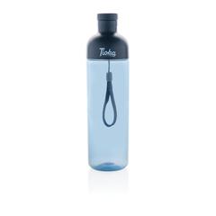 Vue Bouteille d'eau étanche 600ml en rPET RCS Impact de couleur bleu| Krokrodeal