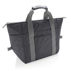 Vue Sac isotherme cabas de couleur gris| Krokrodeal