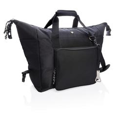 Vue Sac isotherme cabas de couleur noir| Krokrodeal