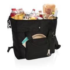Vue Sac isotherme cabas de couleur noir| Krokrodeal