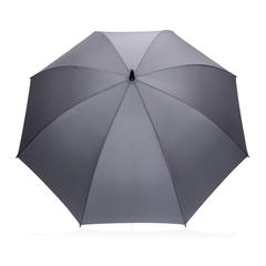 Vue Parapluie tempête 30" en rPET 190T Impact AWARE™ de couleur gris| Krokrodeal