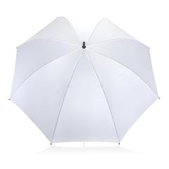 Vue Parapluie tempête 30" en rPET 190T Impact AWARE™ de couleur blanc| Krokrodeal