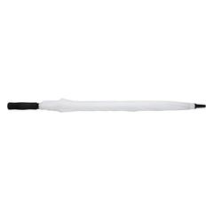 Vue Parapluie tempête 30" en rPET 190T Impact AWARE™ de couleur blanc| Krokrodeal