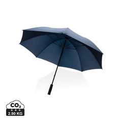 Vue Parapluie tempête 30" en rPET 190T Impact AWARE™ de couleur bleu| Krokrodeal