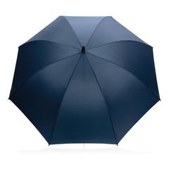 Vue Parapluie tempête 30" en rPET 190T Impact AWARE™ de couleur bleu| Krokrodeal