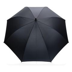 Vue Parapluie tempête 30" en rPET 190T Impact AWARE™ de couleur noir| Krokrodeal