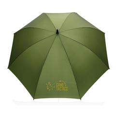 Vue Parapluie tempête 30" en rPET 190T Impact AWARE™ de couleur vert| Krokrodeal