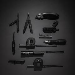 Vue Couteau multifonction Gear X de couleur noir| Krokrodeal