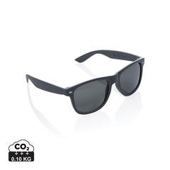 Vue Lunettes de soleil en plastique recyclé GRS de couleur gris| Krokrodeal