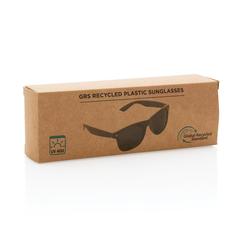 Vue Lunettes de soleil en plastique recyclé GRS de couleur gris| Krokrodeal