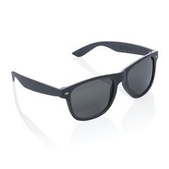 Vue Lunettes de soleil en plastique recyclé GRS de couleur gris| Krokrodeal