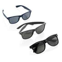 Vue Lunettes de soleil en plastique recyclé GRS de couleur gris| Krokrodeal