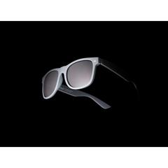 Vue Lunettes de soleil en plastique recyclé GRS de couleur gris| Krokrodeal