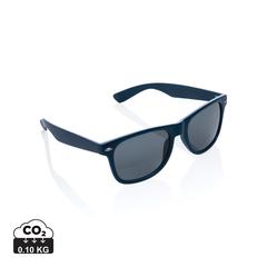 Vue Lunettes de soleil en plastique recyclé GRS de couleur bleu| Krokrodeal