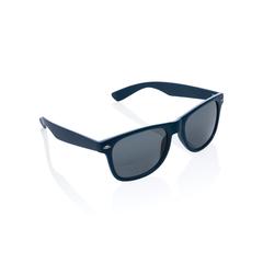 Vue Lunettes de soleil en plastique recyclé GRS de couleur bleu| Krokrodeal