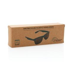 Vue Lunettes de soleil en plastique recyclé GRS de couleur bleu| Krokrodeal