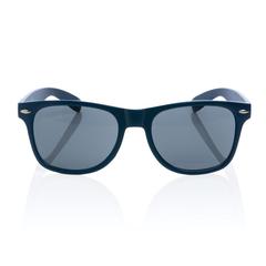 Vue Lunettes de soleil en plastique recyclé GRS de couleur bleu| Krokrodeal