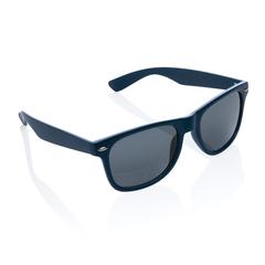 Vue Lunettes de soleil en plastique recyclé GRS de couleur bleu| Krokrodeal