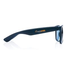 Vue Lunettes de soleil en plastique recyclé GRS de couleur bleu| Krokrodeal