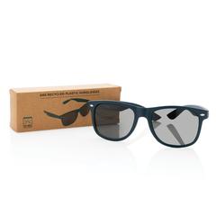 Vue Lunettes de soleil en plastique recyclé GRS de couleur bleu| Krokrodeal