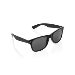 Vue Lunettes de soleil en plastique recyclé GRS de couleur noir| Krokrodeal