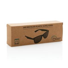 Vue Lunettes de soleil en plastique recyclé GRS de couleur noir| Krokrodeal