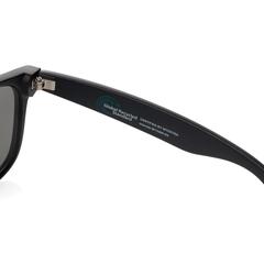 Vue Lunettes de soleil en plastique recyclé GRS de couleur noir| Krokrodeal