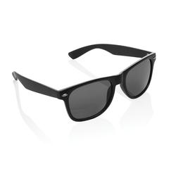 Vue Lunettes de soleil en plastique recyclé GRS de couleur noir| Krokrodeal