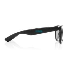 Vue Lunettes de soleil en plastique recyclé GRS de couleur noir| Krokrodeal