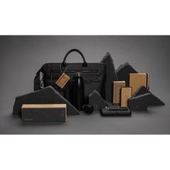 Vue Set avec carnet et crayon infini en bambou de couleur marron| Krokrodeal