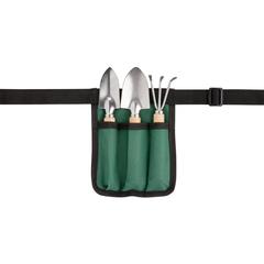 Vue Set de 3 outils de jardin en bois de couleur noir| Krokrodeal