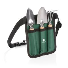 Vue Set de 3 outils de jardin en bois de couleur noir| Krokrodeal