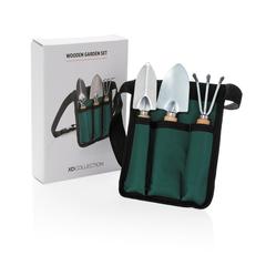 Vue Set de 3 outils de jardin en bois de couleur noir| Krokrodeal